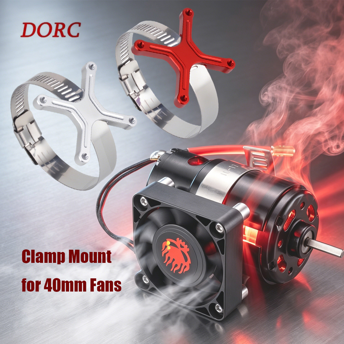 Rc Hobby Engine - Uniwersalny Regulowany Uchwyt Wentylatora 30-49mm Szeroki