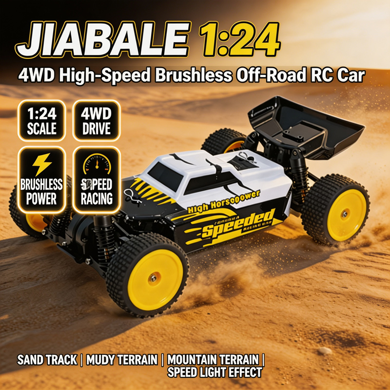 Rc Hobby Off Road - Jiabale 1:24 Bezszczotkowy 4WD Szybki RC