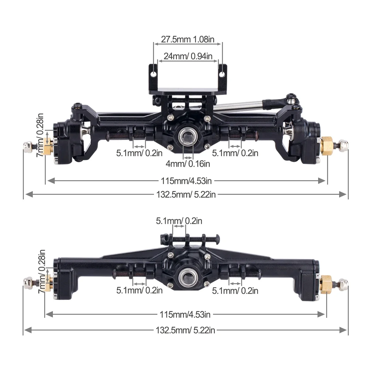 Aluminiowe osie portalowe CNC  – Rc Hobby Crawler recenzja i cena
