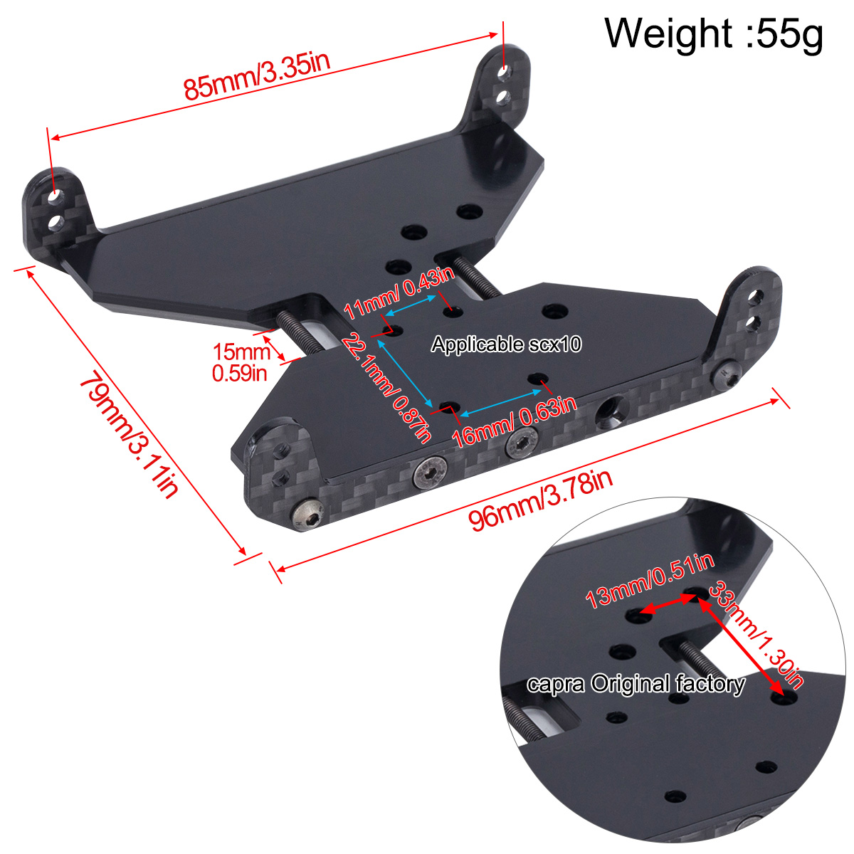 Płyta osłonowa podwozia z włók – Rc Hobby Crawler recenzja i cena